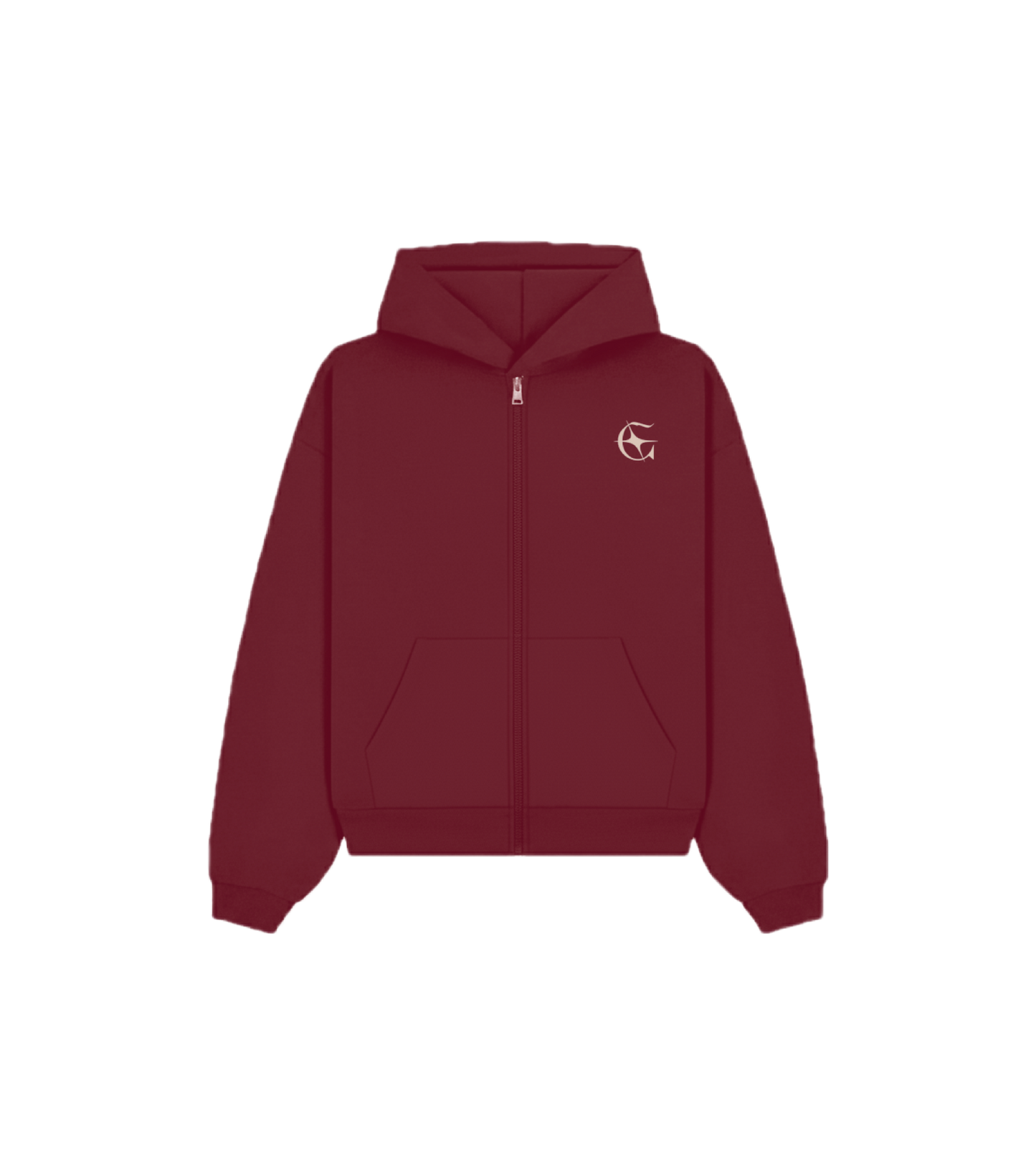 Zipper Sweater Burgundy